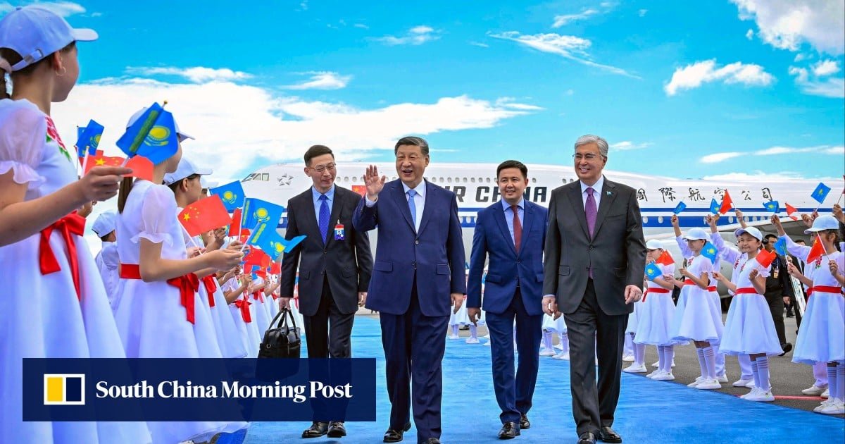 china’s-xi-hails-‘unique’-links-with-kazakhstan,-‘looks-forward’-to-sco-summit