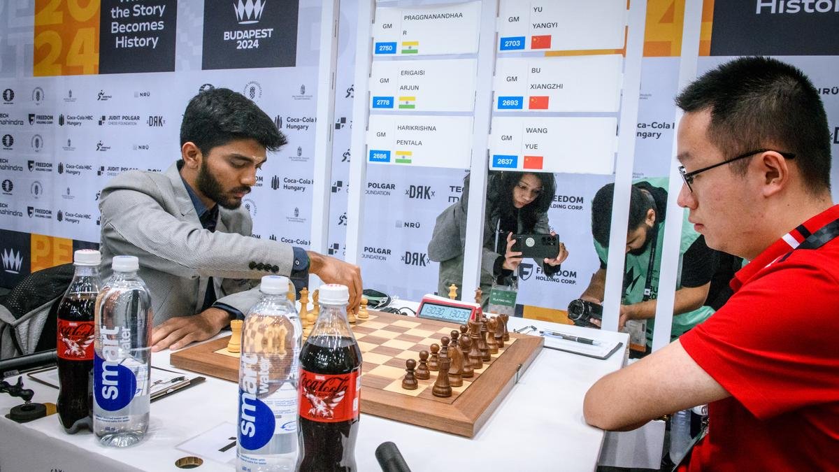 India beat arch-rival China in round seven of the open section of the Chess Olympiad 2024.