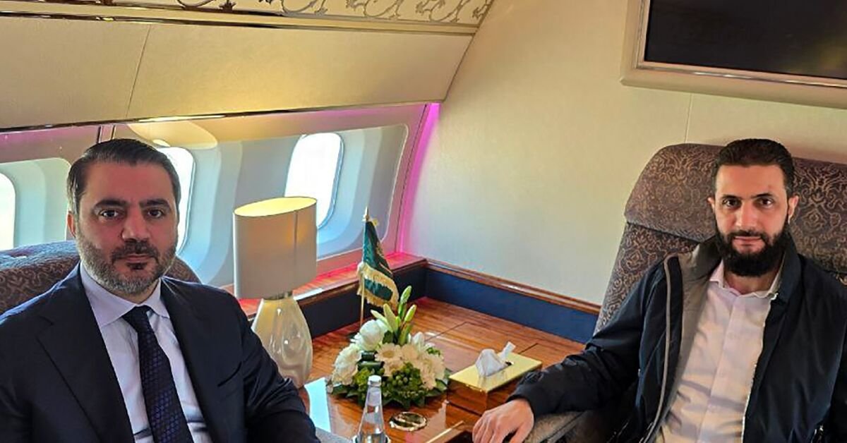 syria’s-interim-president-arrives-in-saudi-arabia-for-first-foreign-visit
