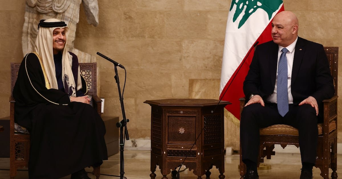 qatari-pm-arrives-in-beirut-to-meet-lebanon’s-new-leaders