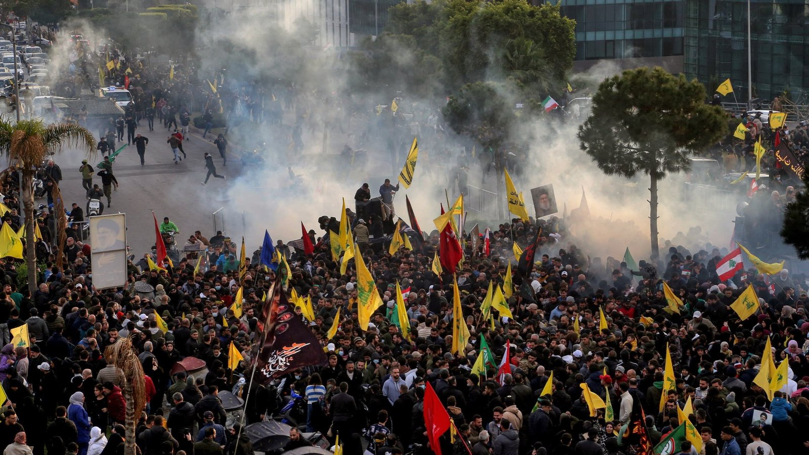 hizbollah-supporters-protest-in-lebanon-as-tensions-rise-over-iran-flights