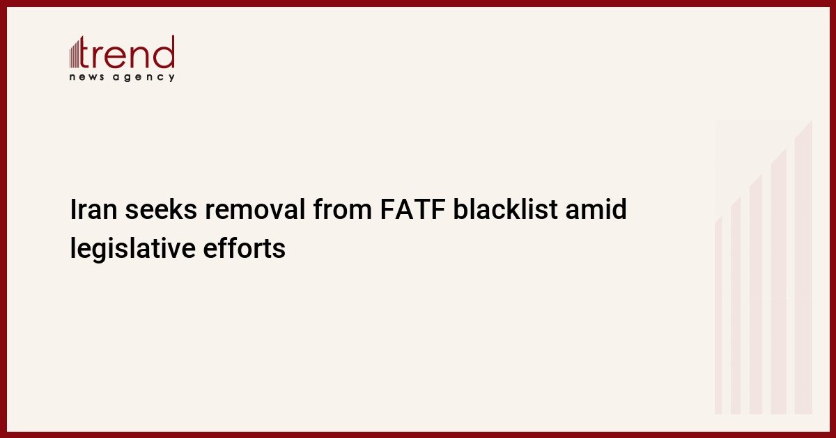 Iran seeks removal from FATF blacklist amid legislative efforts